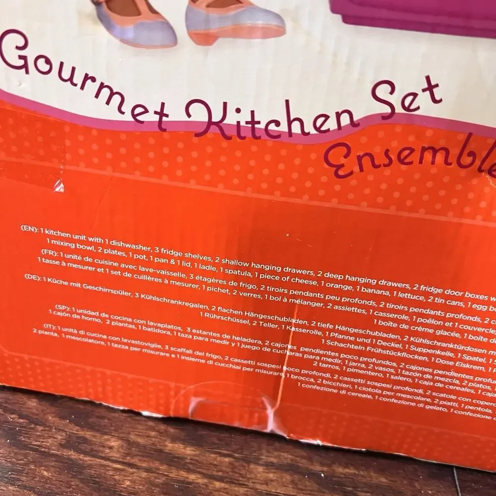 RARE Our Generation Gourmet Kitchen Set Lillac Purple Refrigerator Stove RETIRED